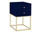 Mesa de Cabeceira Bonn Azul e Champanhe, Azul | WestwingNow