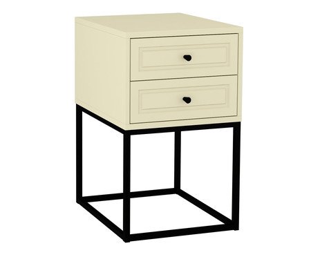 Mesa de Cabeceira Bonn Frapê e Preto | Westwing