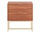 Mesa de Cabeceira Itzzon Castanho e Champanhe, Marrom | WestwingNow