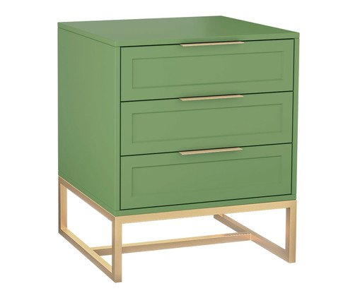 Mesa de Cabeceira Asine Verde Caruá e Champanhe, Verde | WestwingNow