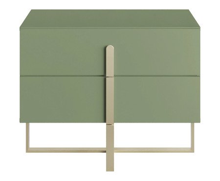 Mesa de Cabeceira Auri Verde Caruá e Champanhe | Westwing