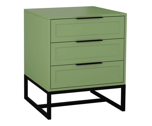 Mesa de Cabeceira Asine Verde Caruá e Preto, Verde | WestwingNow