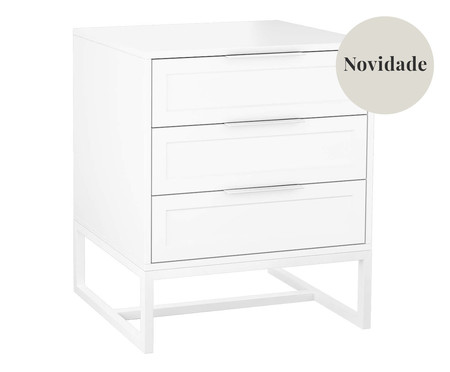 Mesa de Cabeceira Asine Branco | Westwing