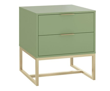 Mesa de Cabeceira Itzzon Verde Caruá e Champanhe | Westwing