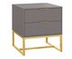 Mesa de Cabeceira Itzzon Cinza e Dourado, Cinza | WestwingNow