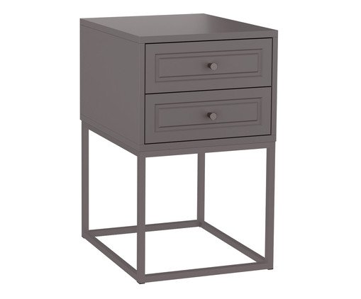 Mesa de Cabeceira Bonn Cinza, Cinza | WestwingNow