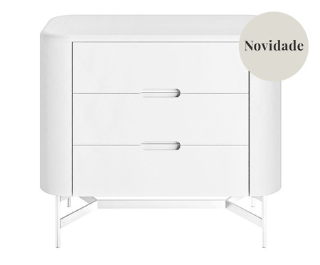 Mesa de Cabeceira Greyz Branco | Westwing