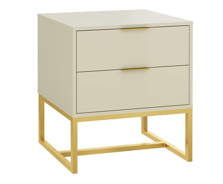 Mesa de Cabeceira Itzzon Frapê e Dourado | Westwing