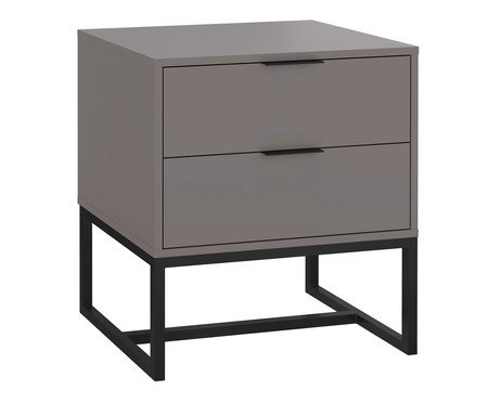 Mesa de Cabeceira Itzzon Cinza e Preto | Westwing