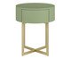 Mesa de Cabeceira Redonda Pecci Verde Caruá e Dourado, Verde | WestwingNow