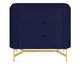 Mesa de Cabeceira Greyz Azul e Dourado, Azul | WestwingNow
