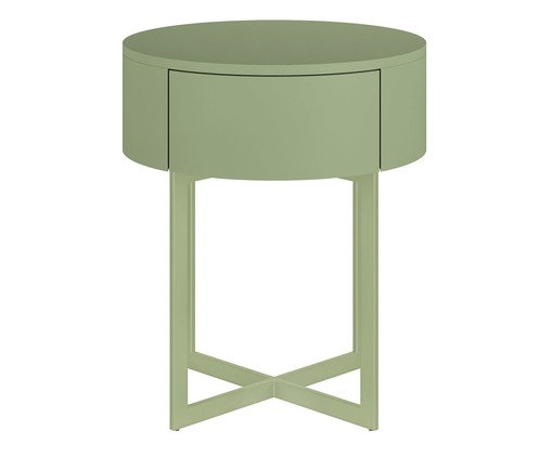 Mesa de Cabeceira Redonda Pecci Verde Caruá, Verde | WestwingNow