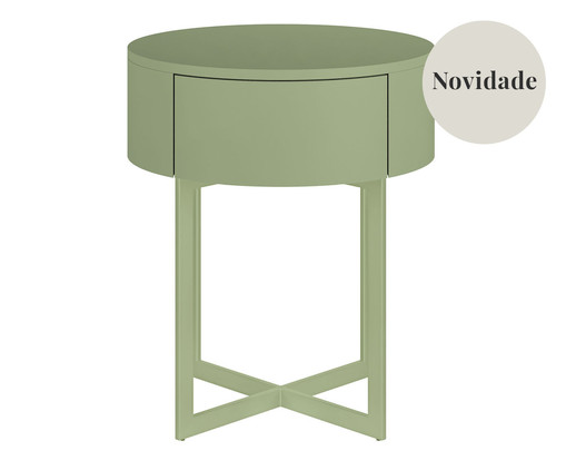 Mesa de Cabeceira Redonda Pecci Verde Caruá, Verde | WestwingNow