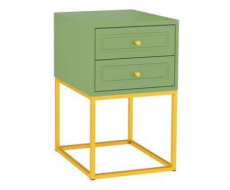 Mesa de Cabeceira Bonn Verde Caruá e Dourado | Westwing