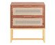 Mesa de Cabeceira Alzey Castanho e Dourado, Marrom | WestwingNow