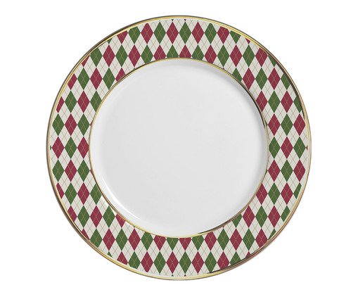 Sousplat Christmas Filete Dourado, Colorido | WestwingNow