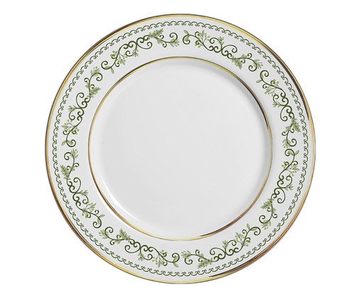 Sousplat Christmas com Filete Dourado, Branco | WestwingNow