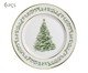 Jogo de Pratos para Sobremesa Christmas com Filete Dourado, Branco | WestwingNow