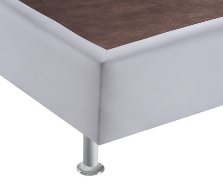 Base para Cama Sommier Courino Branca | Westwing