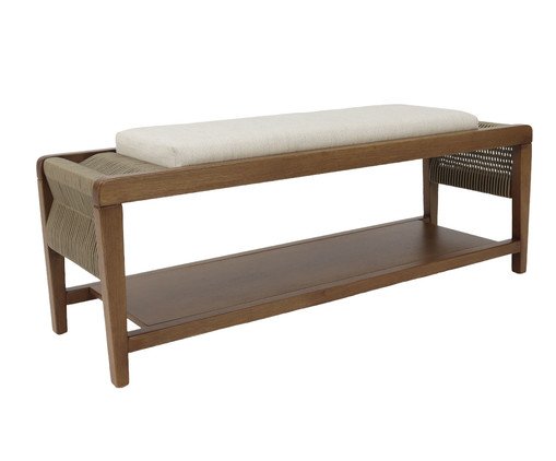 Banco com Apoio Cíntia, wood pattern | WestwingNow