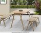 Banco Barroco 02 Lugares, wood pattern | WestwingNow