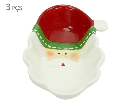 Jogo de Bowls Papai Noel, Vermelho,Branco | WestwingNow