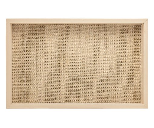 Bandeja em Bambu Bege, Bege | WestwingNow