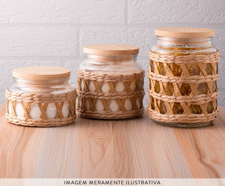 Porta-Mantimentos com Sisal e Tampa Wolff | Westwing