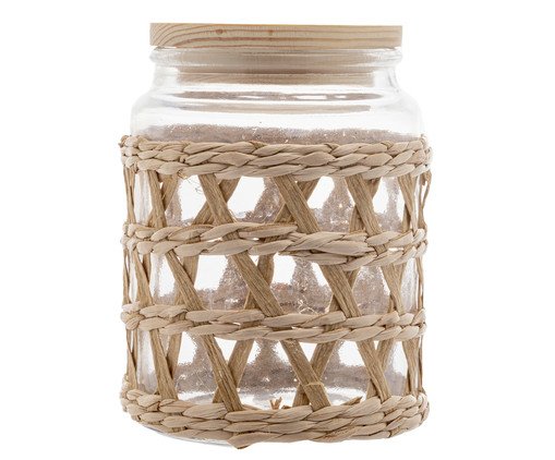 Porta-Mantimentos com Sisal e Tampa Wolff, Bege | WestwingNow