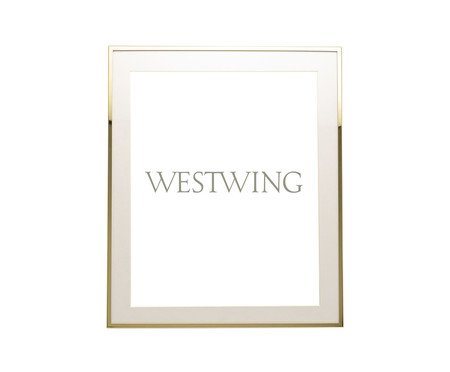 Porta-Retrato em Inox Basic Dourado | Westwing