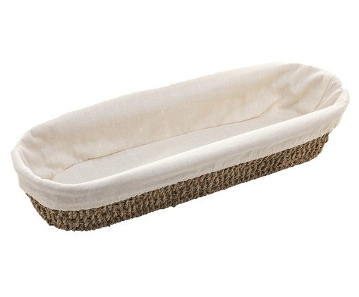 Cesta Sisal com Forro Wolff, Branco | WestwingNow