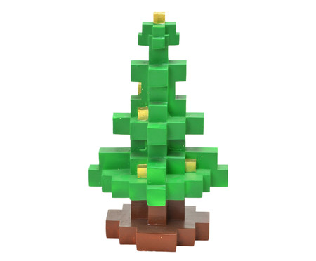 Enfeite Árvore Pixel Verde -  25,5cm