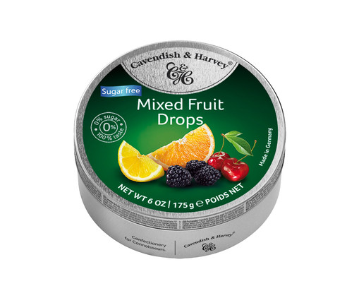 Bala Alemã Cavendish & Harvey Sugar Free Mixed Fruit Drops, Colorido | WestwingNow