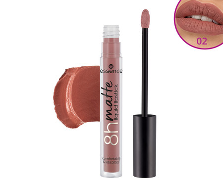 Batom Líquido 8H Matte Essence Cor 02 Silky Hazelnut | Westwing