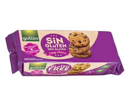 Biscoito Espanhol Gullon Gluten Free Sugar Free Chip Choco