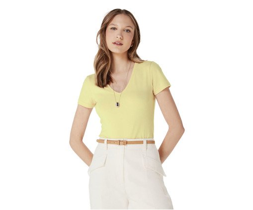 Blusa Feminina Slim Verde Médio I, Verde | WestwingNow