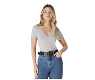 Blusa Feminina Slim Cinza Mescla | WestwingNow