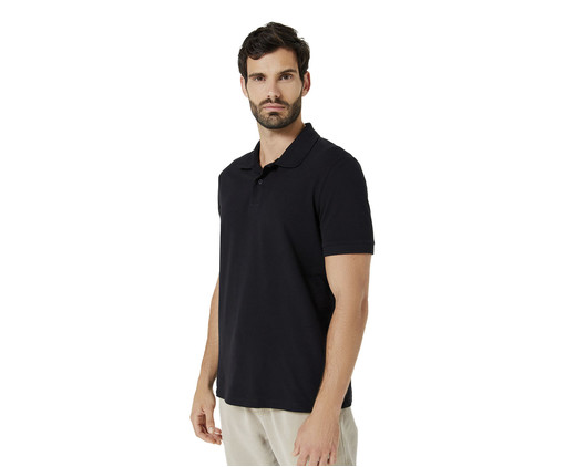 Camisa Polo Masculina Preto, Preto | WestwingNow