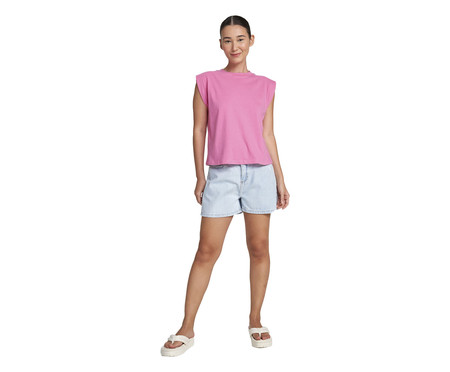 Blusa Feminina Regata Rosa Médio