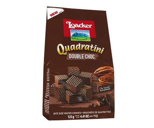 Biscoito Australiano Loacker Quadratini Double Choc, Colorido | WestwingNow