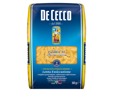 Macarrão Italiano de Cecco Fusilli