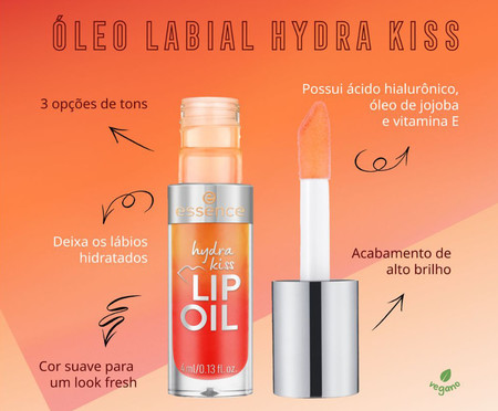 Óleo Labial Hydra Kiss Essence 02 Honey, Honey! | WestwingNow