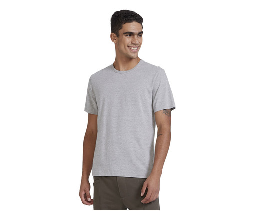 Camiseta Masculina Cinza Mescla, Cinza | WestwingNow