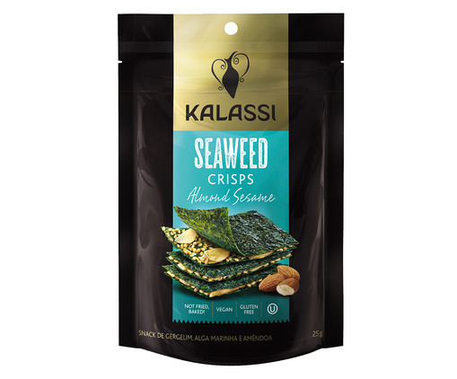 Snack Chn Kalassi Seaweed Crisps Almond SesAmericano, Colorido | WestwingNow