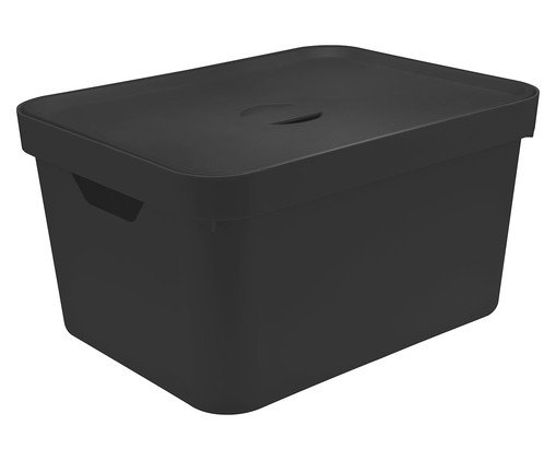 Caixa Organizadora Cube com Tampa Preto - 46X24,5X36cm, multicolor | WestwingNow