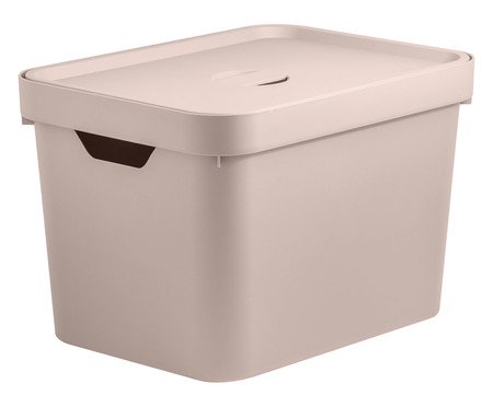 Caixa Organizadora Cube com Tampa Rosa - 36X24,5X27cm | Westwing