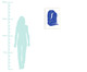 Quadro Woodblock Girl Blue Branco - 45,5x63cm, Azul,Branco | WestwingNow