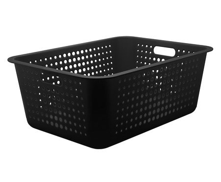 Caixa Organizadora Lipa Preto - 56X22X41cm | Westwing