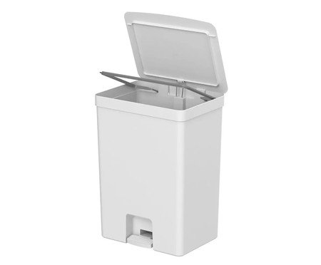 Lixeira de Pedal Trium Iv Branco - 50L | Westwing