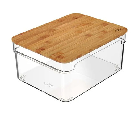 Organizador Clear com Tampa I Natural